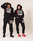 Black W.I.N Hoodie Set